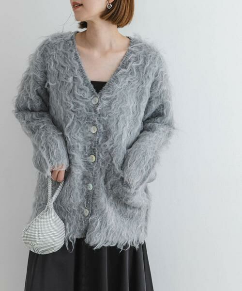 URBAN RESEARCH ROSSO / アーバンリサーチ ロッソ カーディガン・ボレロ | F by ROSSO　シープドッグシャギーカーディガン | 詳細2