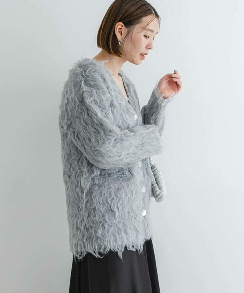 URBAN RESEARCH ROSSO / アーバンリサーチ ロッソ カーディガン・ボレロ | F by ROSSO　シープドッグシャギーカーディガン | 詳細3