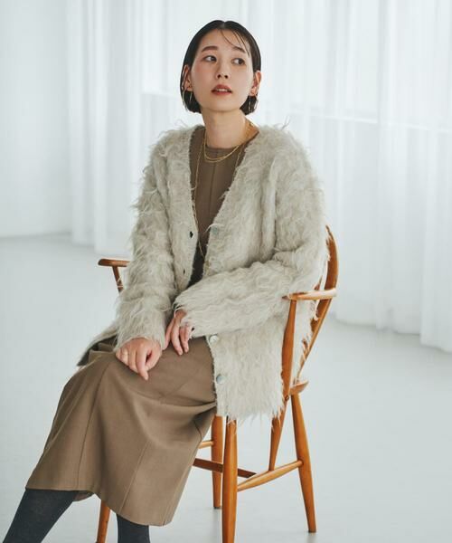 URBAN RESEARCH ROSSO / アーバンリサーチ ロッソ カーディガン・ボレロ | F by ROSSO　シープドッグシャギーカーディガン | 詳細12