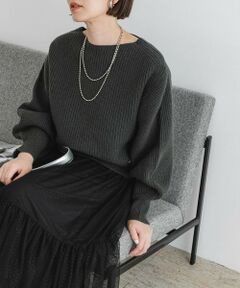 URBAN RESEARCH ROSSO / アーバンリサーチ ロッソ ニット・セーター | F by ROSSO　ハミルトンボリュームスリーブ畦ニット