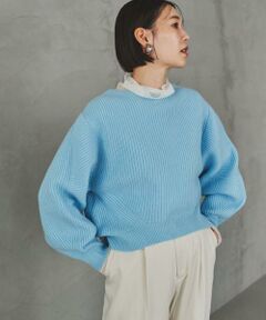 URBAN RESEARCH ROSSO / アーバンリサーチ ロッソ ニット・セーター | F by ROSSO　ハミルトンボリュームスリーブ畦ニット