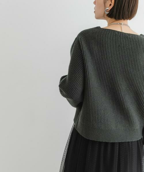 URBAN RESEARCH ROSSO / アーバンリサーチ ロッソ ニット・セーター | F by ROSSO　ハミルトンボリュームスリーブ畦ニット | 詳細2