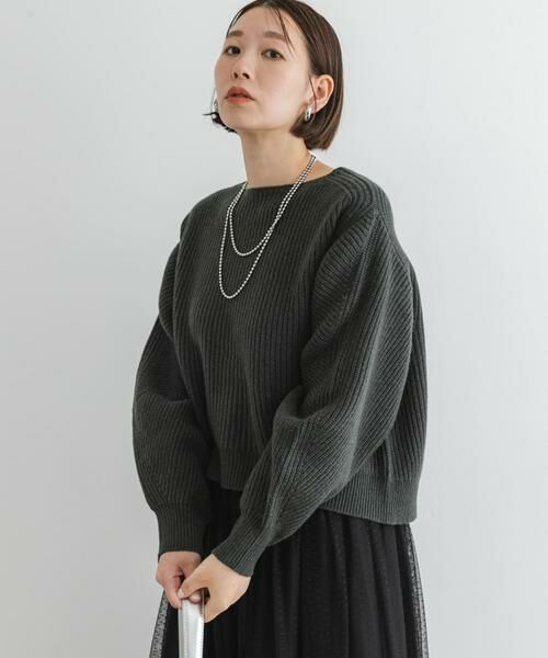 URBAN RESEARCH ROSSO / アーバンリサーチ ロッソ ニット・セーター | F by ROSSO　ハミルトンボリュームスリーブ畦ニット | 詳細7