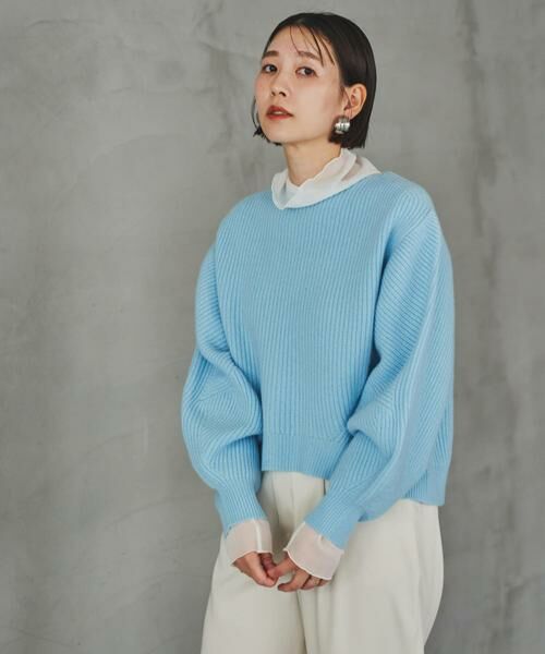 URBAN RESEARCH ROSSO / アーバンリサーチ ロッソ ニット・セーター | F by ROSSO　ハミルトンボリュームスリーブ畦ニット | 詳細10
