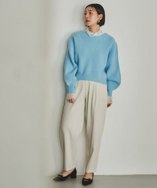 URBAN RESEARCH ROSSO / アーバンリサーチ ロッソ ニット・セーター | F by ROSSO　ハミルトンボリュームスリーブ畦ニット | 詳細14
