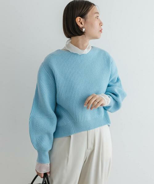 URBAN RESEARCH ROSSO / アーバンリサーチ ロッソ ニット・セーター | F by ROSSO　ハミルトンボリュームスリーブ畦ニット | 詳細16