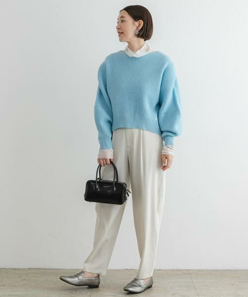 URBAN RESEARCH ROSSO / アーバンリサーチ ロッソ ニット・セーター | F by ROSSO　ハミルトンボリュームスリーブ畦ニット | 詳細18