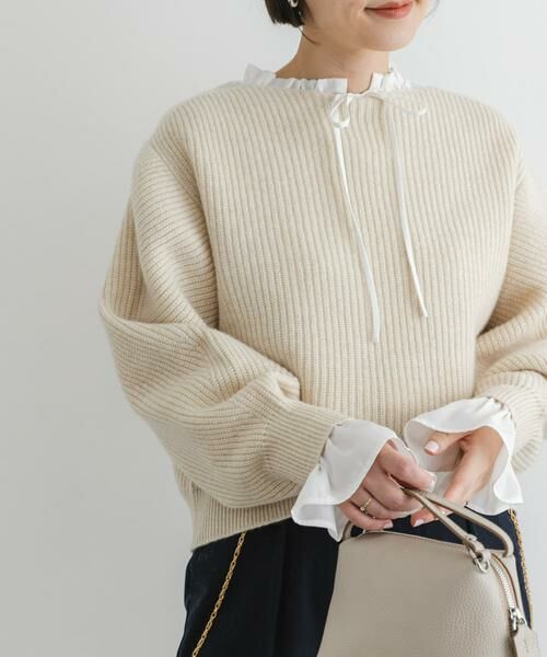 URBAN RESEARCH ROSSO / アーバンリサーチ ロッソ ニット・セーター | F by ROSSO　ハミルトンボリュームスリーブ畦ニット | 詳細27