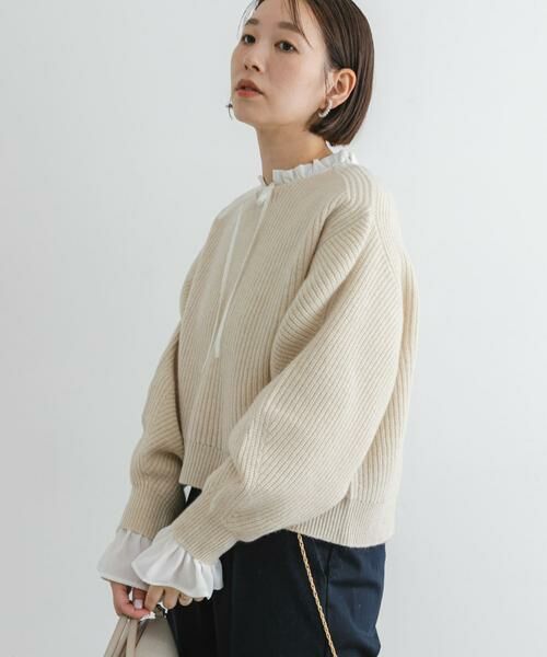 URBAN RESEARCH ROSSO / アーバンリサーチ ロッソ ニット・セーター | F by ROSSO　ハミルトンボリュームスリーブ畦ニット | 詳細29