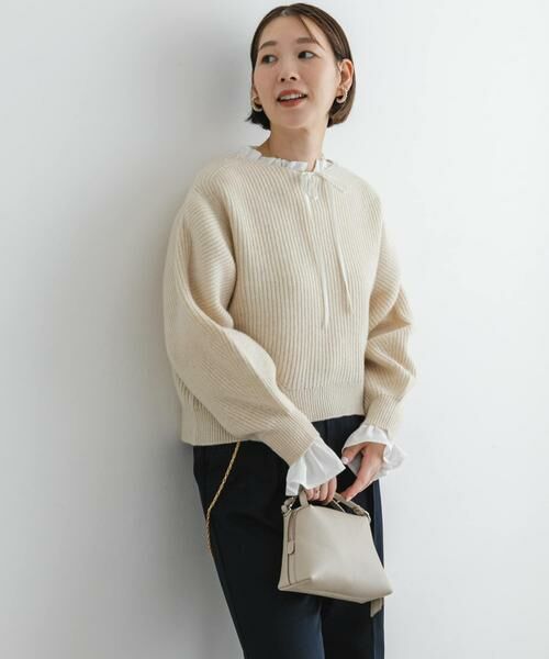URBAN RESEARCH ROSSO / アーバンリサーチ ロッソ ニット・セーター | F by ROSSO　ハミルトンボリュームスリーブ畦ニット | 詳細30