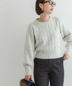 URBAN RESEARCH ROSSO / アーバンリサーチ ロッソ ニット・セーター | F by ROSSO　ラメノットヤーンショートニット