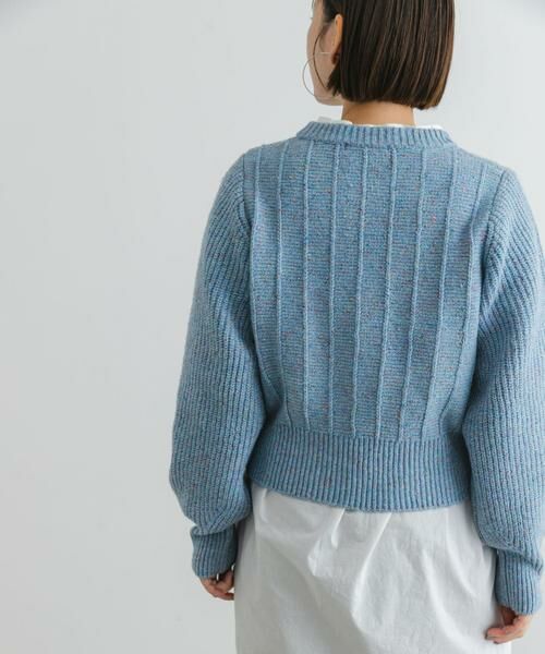 URBAN RESEARCH ROSSO / アーバンリサーチ ロッソ ニット・セーター | F by ROSSO　ラメノットヤーンショートニット | 詳細3