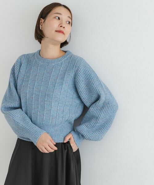 URBAN RESEARCH ROSSO / アーバンリサーチ ロッソ ニット・セーター | F by ROSSO　ラメノットヤーンショートニット | 詳細5