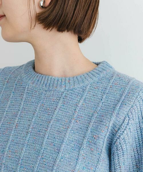 URBAN RESEARCH ROSSO / アーバンリサーチ ロッソ ニット・セーター | F by ROSSO　ラメノットヤーンショートニット | 詳細6