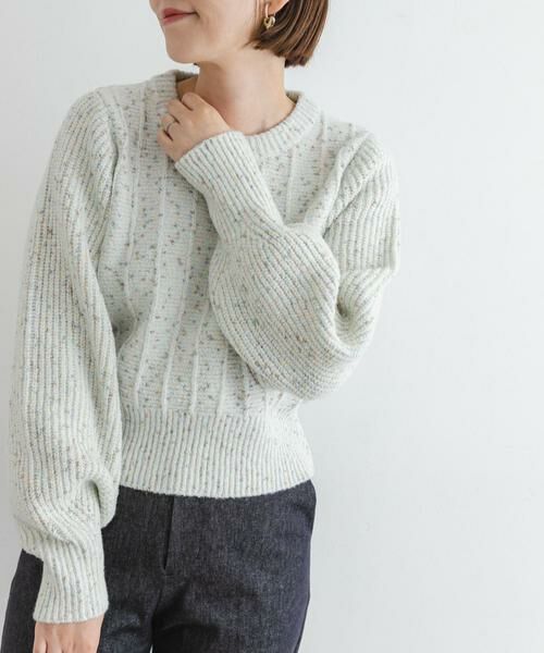 URBAN RESEARCH ROSSO / アーバンリサーチ ロッソ ニット・セーター | F by ROSSO　ラメノットヤーンショートニット | 詳細13