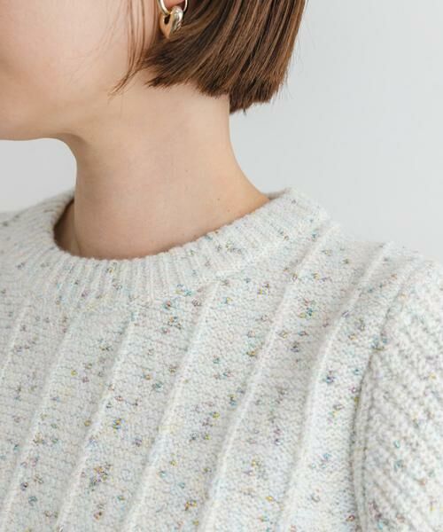 URBAN RESEARCH ROSSO / アーバンリサーチ ロッソ ニット・セーター | F by ROSSO　ラメノットヤーンショートニット | 詳細15