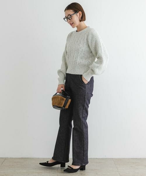 URBAN RESEARCH ROSSO / アーバンリサーチ ロッソ ニット・セーター | F by ROSSO　ラメノットヤーンショートニット | 詳細16