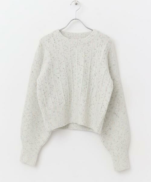 URBAN RESEARCH ROSSO / アーバンリサーチ ロッソ ニット・セーター | F by ROSSO　ラメノットヤーンショートニット | 詳細18