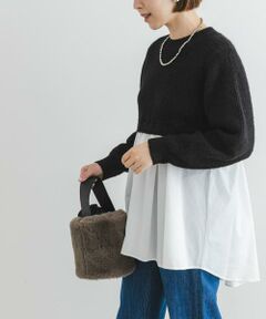 URBAN RESEARCH ROSSO / アーバンリサーチ ロッソ ニット・セーター | F by ROSSO　ドッキングチュニックニット