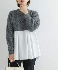 URBAN RESEARCH ROSSO / アーバンリサーチ ロッソ ニット・セーター | F by ROSSO　ドッキングチュニックニット