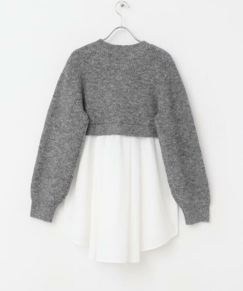 URBAN RESEARCH ROSSO / アーバンリサーチ ロッソ ニット・セーター | F by ROSSO　ドッキングチュニックニット | 詳細17