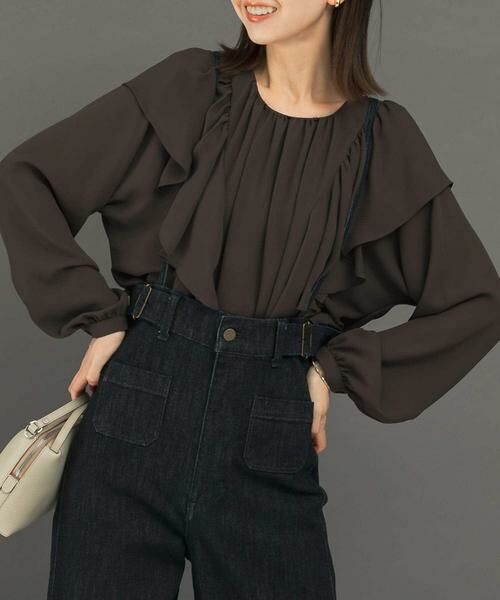 URBAN RESEARCH ROSSO / アーバンリサーチ ロッソ シャツ・ブラウス | フリルラッフルブラウス | 詳細1