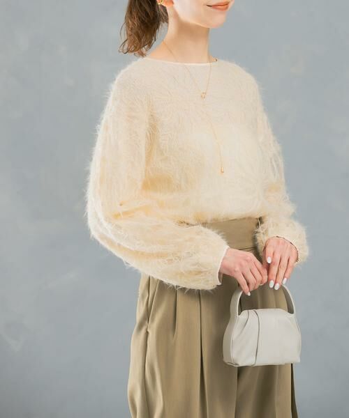 URBAN RESEARCH ROSSO / アーバンリサーチ ロッソ シャツ・ブラウス | フラワーチュールシャギーブラウス | 詳細1