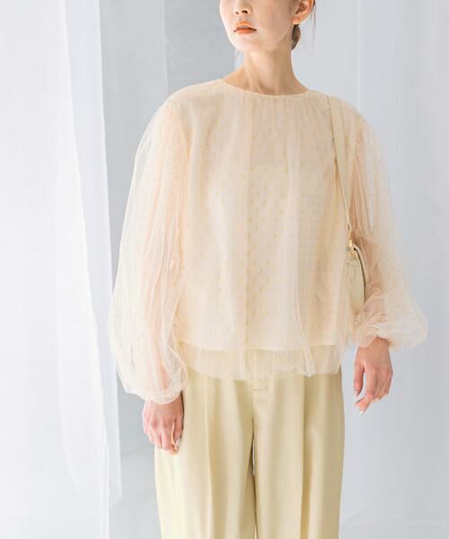 URBAN RESEARCH ROSSO / アーバンリサーチ ロッソ シャツ・ブラウス | ラメチュールギャザーブラウス | 詳細1