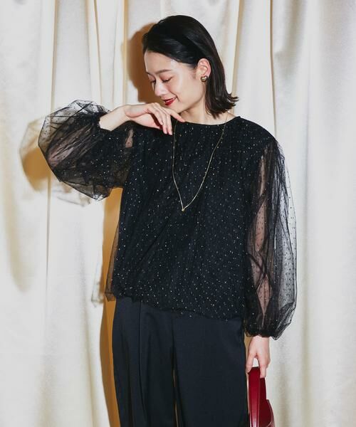 URBAN RESEARCH ROSSO / アーバンリサーチ ロッソ シャツ・ブラウス | ラメチュールギャザーブラウス | 詳細11