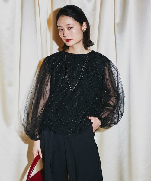 URBAN RESEARCH ROSSO / アーバンリサーチ ロッソ シャツ・ブラウス | ラメチュールギャザーブラウス | 詳細12