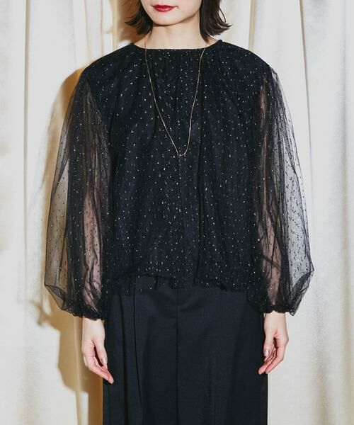 URBAN RESEARCH ROSSO / アーバンリサーチ ロッソ シャツ・ブラウス | ラメチュールギャザーブラウス | 詳細15