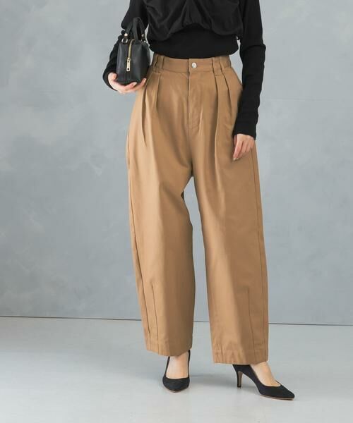 URBAN RESEARCH ROSSO / アーバンリサーチ ロッソ その他パンツ | タックカーブパンツ(キャメル)
