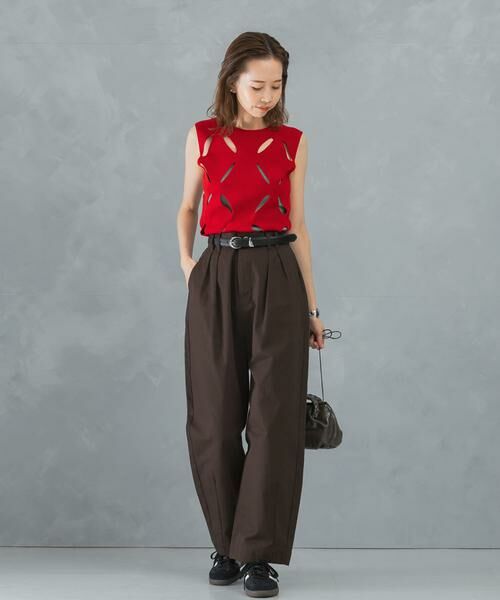 URBAN RESEARCH ROSSO / アーバンリサーチ ロッソ その他パンツ | タックカーブパンツ | 詳細18