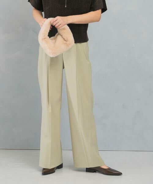 URBAN RESEARCH ROSSO / アーバンリサーチ ロッソ その他パンツ | ハイウエストワイドスラックス | 詳細4