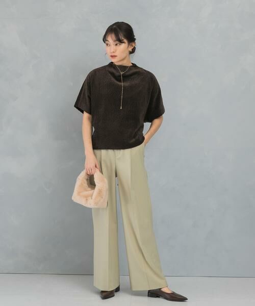 URBAN RESEARCH ROSSO / アーバンリサーチ ロッソ その他パンツ | ハイウエストワイドスラックス | 詳細5