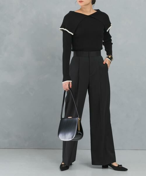 URBAN RESEARCH ROSSO / アーバンリサーチ ロッソ その他パンツ | ハイウエストワイドスラックス | 詳細12