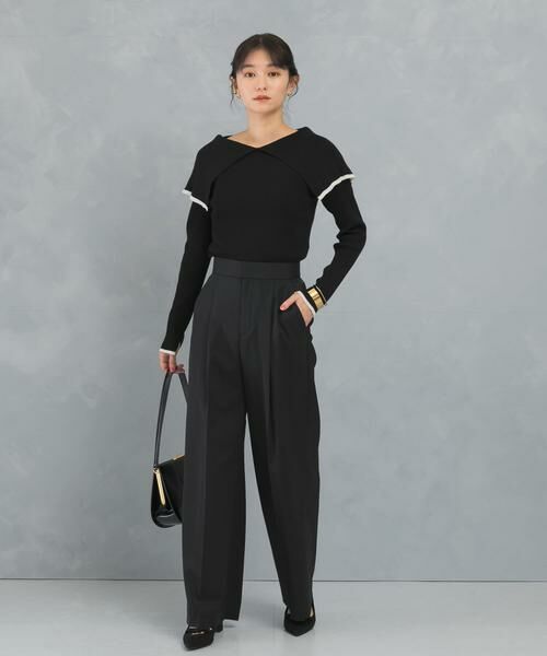 URBAN RESEARCH ROSSO / アーバンリサーチ ロッソ その他パンツ | ハイウエストワイドスラックス | 詳細13