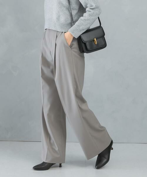 URBAN RESEARCH ROSSO / アーバンリサーチ ロッソ その他パンツ | ハイウエストワイドスラックス | 詳細20