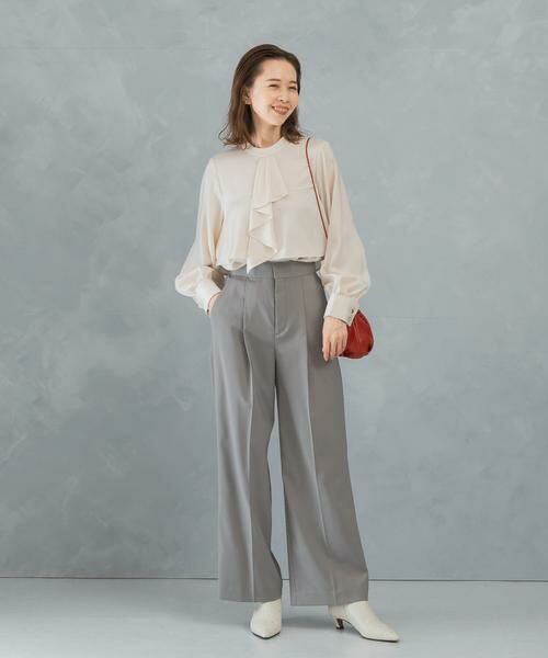 URBAN RESEARCH ROSSO / アーバンリサーチ ロッソ その他パンツ | ハイウエストワイドスラックス | 詳細27