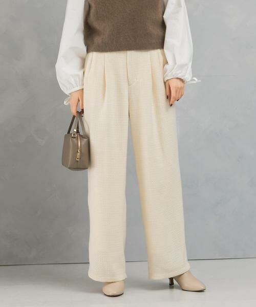 URBAN RESEARCH ROSSO / アーバンリサーチ ロッソ その他パンツ | ツイードストレートパンツ | 詳細4