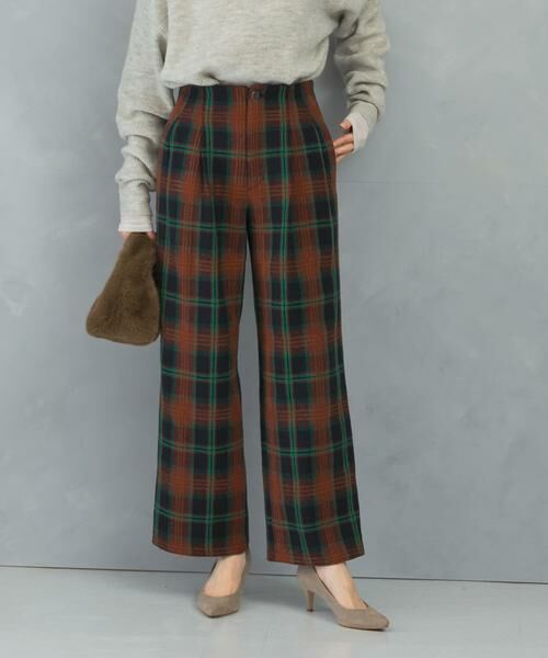 URBAN RESEARCH ROSSO / アーバンリサーチ ロッソ その他パンツ | ツイードストレートパンツ(チェック)