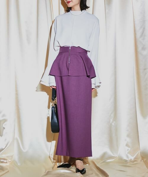 URBAN RESEARCH ROSSO/アーバンリサーチ ロッソ ペプラムデザインスカート パープル系その他 38