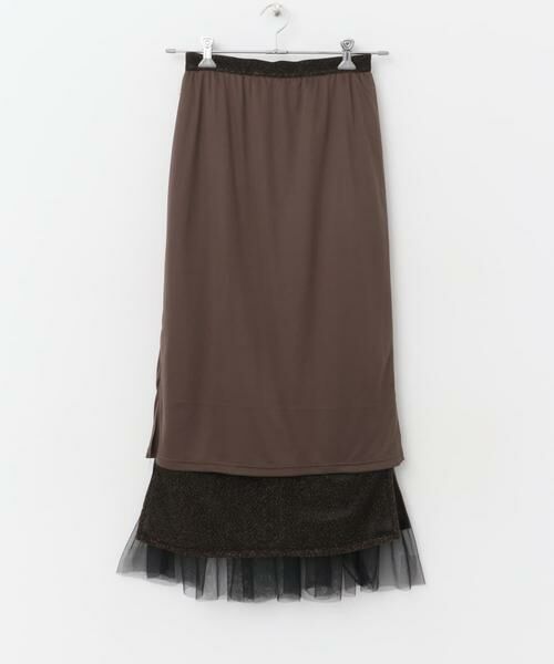 URBAN RESEARCH ROSSO / アーバンリサーチ ロッソ スカート | F by ROSSO　ラメチュールティアードスカート | 詳細11