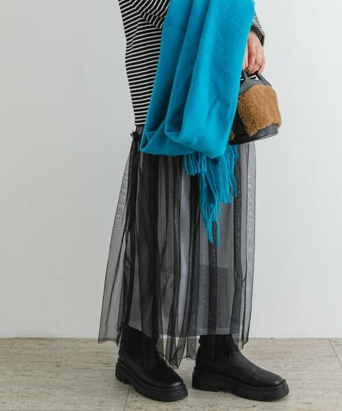 URBAN RESEARCH ROSSO / アーバンリサーチ ロッソ スカート | F by ROSSO　ラメチュールティアードスカート | 詳細15