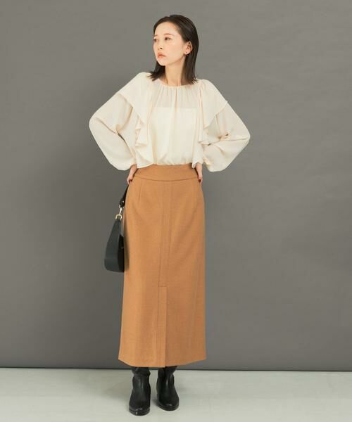 URBAN RESEARCH ROSSO / アーバンリサーチ ロッソ スカート | ウール混ブークレストレートスカート | 詳細4