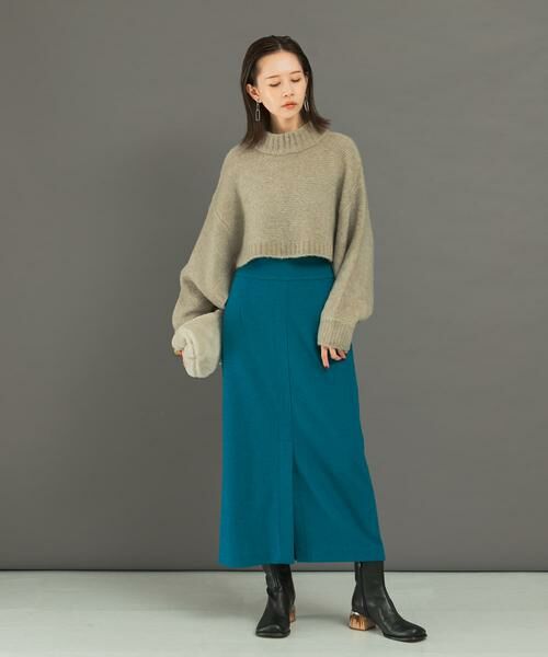 URBAN RESEARCH ROSSO / アーバンリサーチ ロッソ スカート | ウール混ブークレストレートスカート | 詳細12