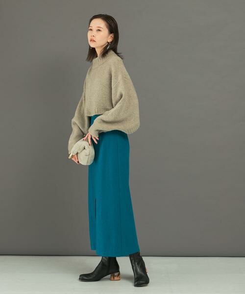 URBAN RESEARCH ROSSO / アーバンリサーチ ロッソ スカート | ウール混ブークレストレートスカート | 詳細14