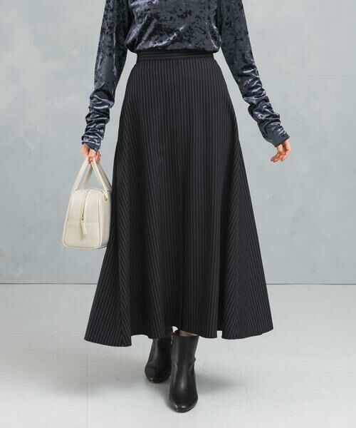 URBAN RESEARCH ROSSO / アーバンリサーチ ロッソ スカート | ストライプロングフレアスカート | 詳細1