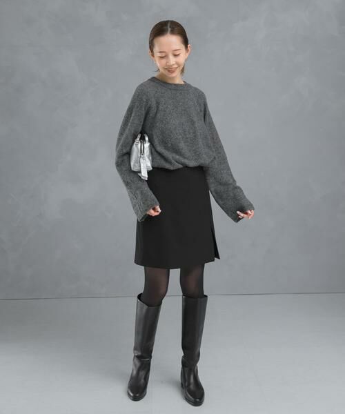 URBAN RESEARCH ROSSO / アーバンリサーチ ロッソ スカート | ウールライクスリットミニスコート | 詳細11