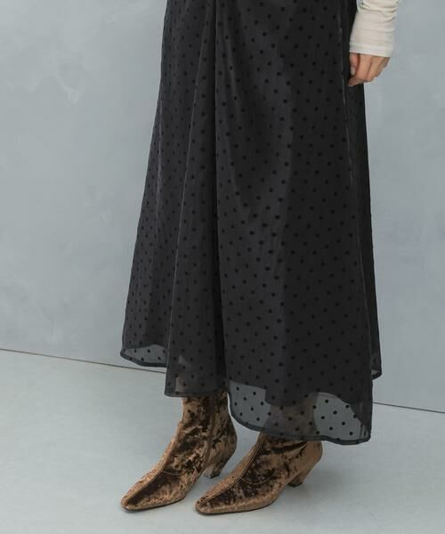 URBAN RESEARCH ROSSO / アーバンリサーチ ロッソ スカート | ドットフロッキーフレアスカート | 詳細9